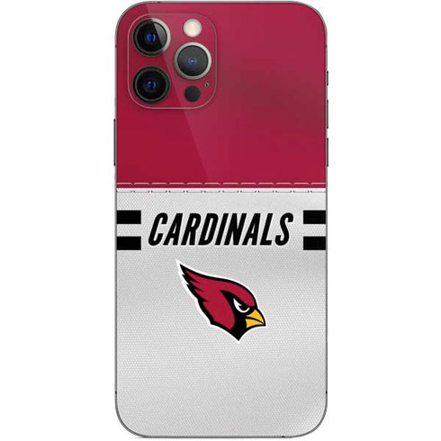 NFL Arizona Cardinals White Striped iPhone 12 Pro Skin